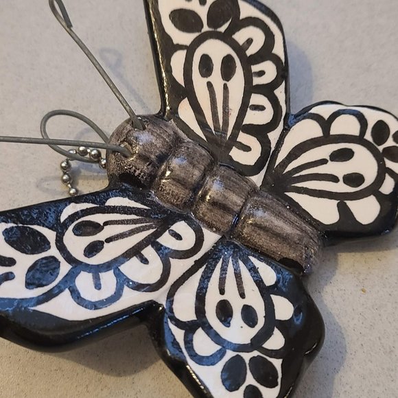 Handmade Pottery Butterfly Ornament - Picture 6 of 9